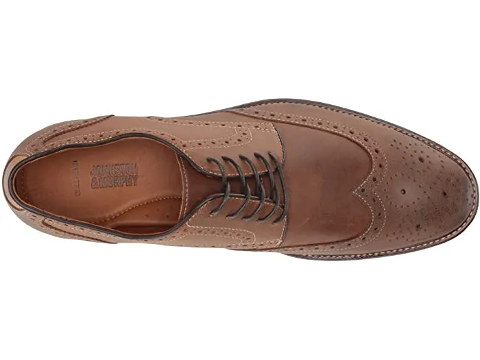 JOHNSTON & MURPHY TAN WARNER WINGTIP