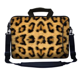 Laptop Sleeve Carrying Case with Large Side Pocket for Accessories and Removable Shoulder Strap - Leopard Print Laptop Sleeve Carrying Case with Large Side Pocket for Accessories and Removable Shoulder Strap - Leopard Print