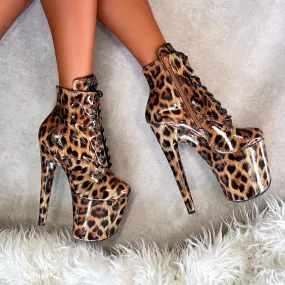Leopard Ankle Boot - 8 INCH Leopard Ankle Boot - 8 INCH