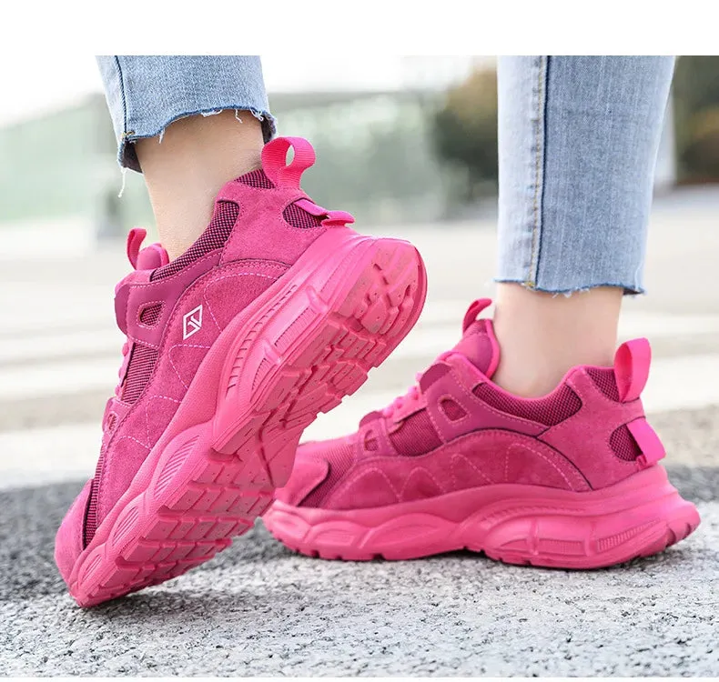 Lightweight Work Safety Shoes Women Men's Breathable Protective Work Sneakers Steel Toe Indestructible Boots