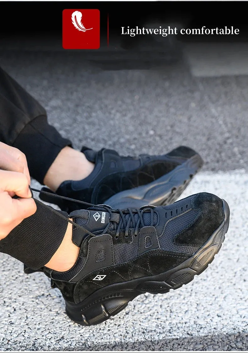 Lightweight Work Safety Shoes Women Men's Breathable Protective Work Sneakers Steel Toe Indestructible Boots