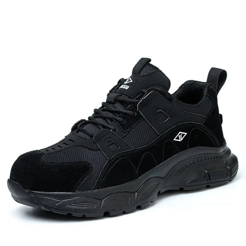 Lightweight Work Safety Shoes Women Men's Breathable Protective Work Sneakers Steel Toe Indestructible Boots