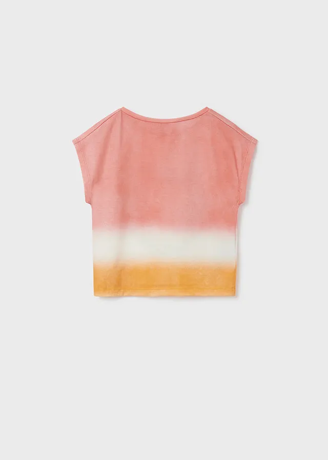 Mayoral 6055 031 - Coral Tie Dye Short Sleeve T-Shirt