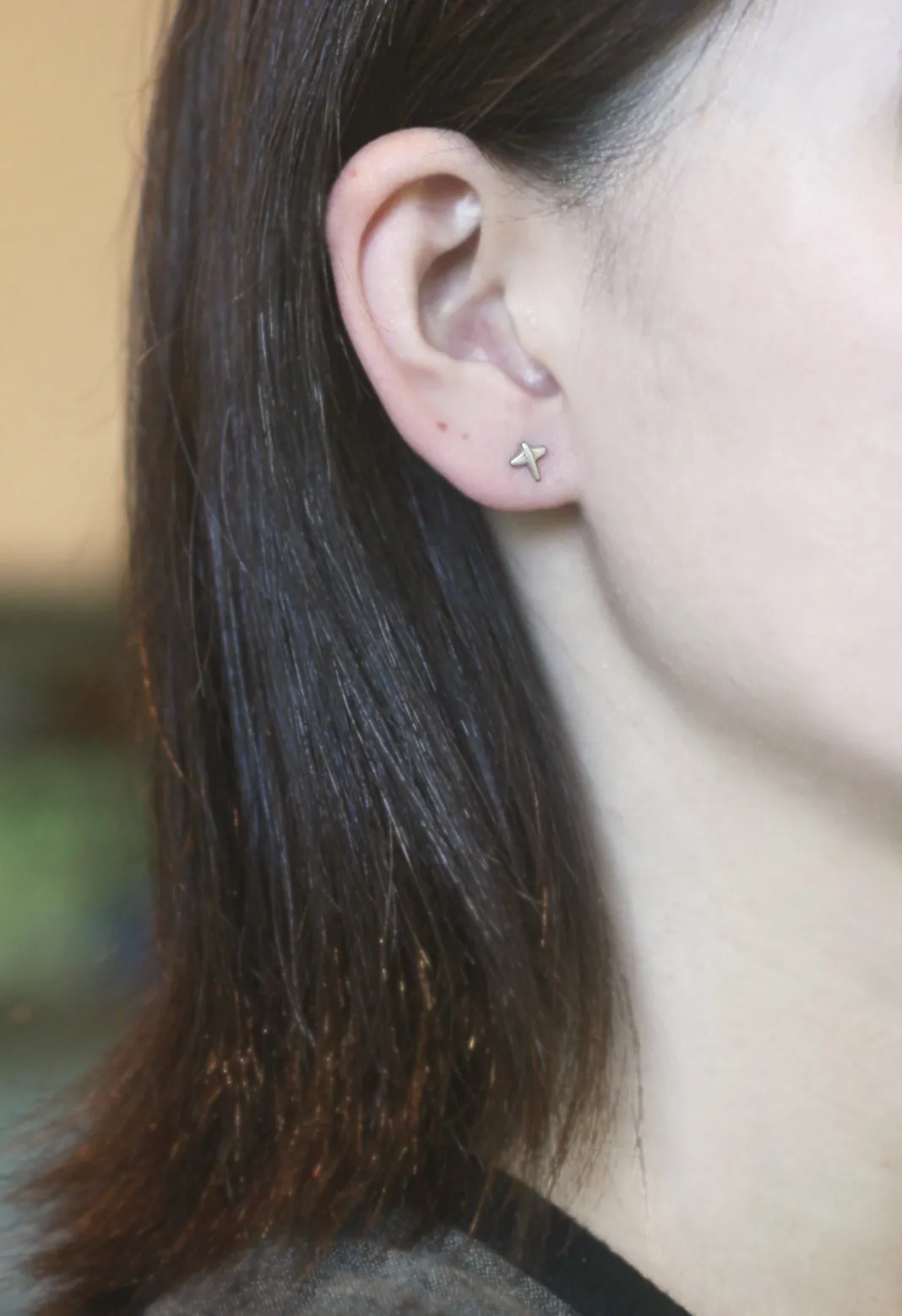 Mini Airplane Stud Earrings