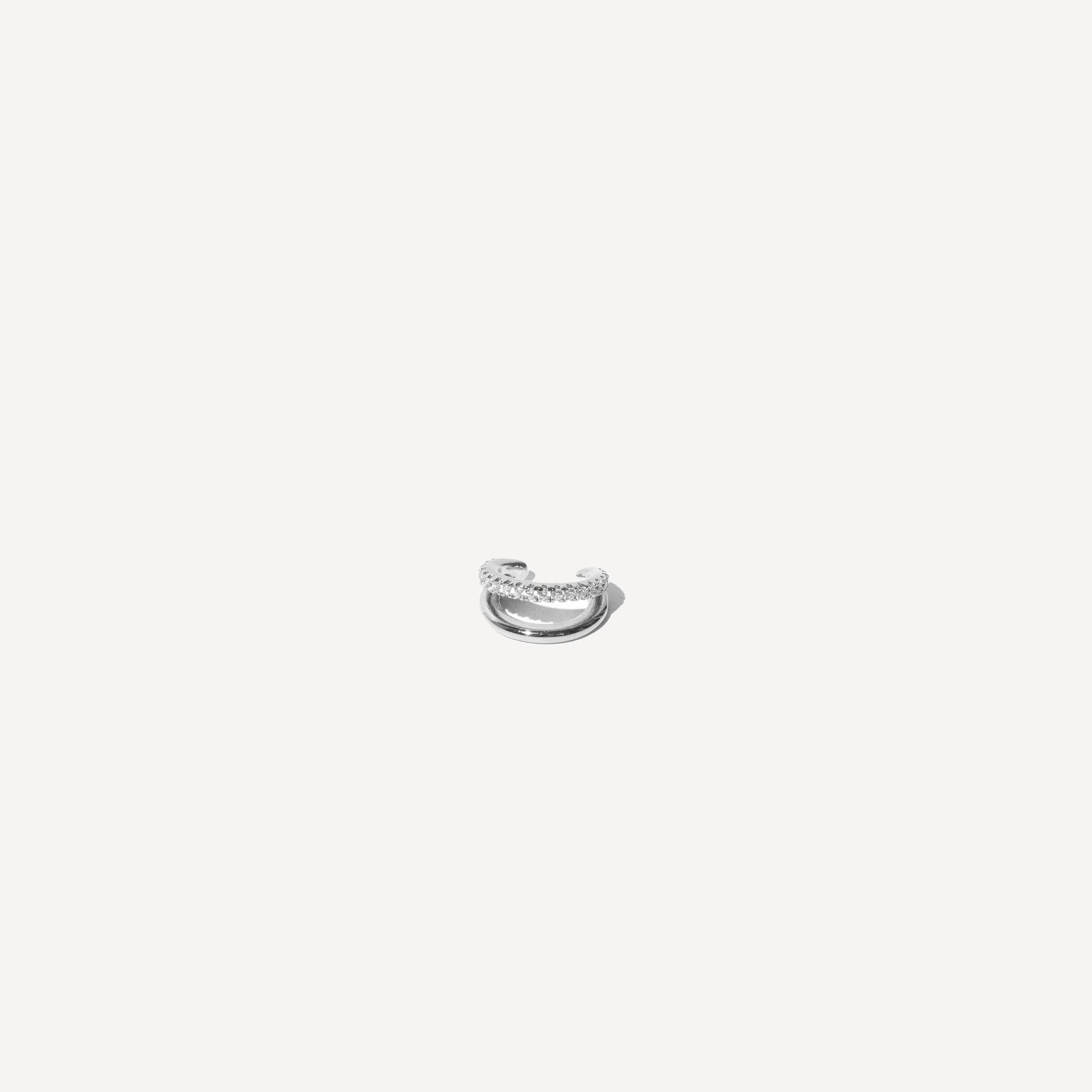 Mini Illusion Ear Cuff in Silver