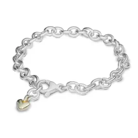 Mini Lifetime Gold Heart Charm Bracelet Mini Lifetime Gold Heart Charm Bracelet