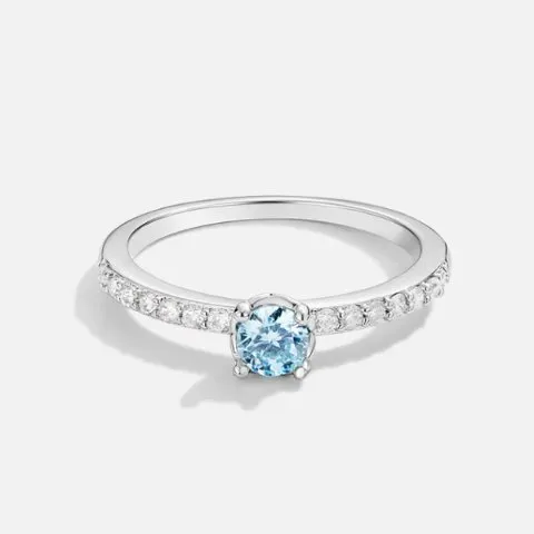 Ocean Aquamarine Silver Ring