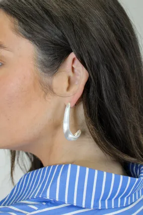 On The Hook Mini Earring in Silver On The Hook Mini Earring in Silver