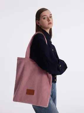 Pink Corduroy Tote Bag Pink Corduroy Tote Bag