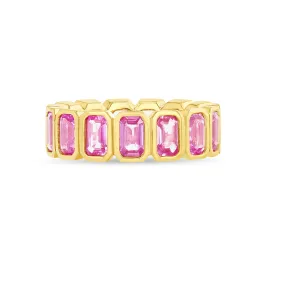 Pink Sapphire Nova Eternity Band Pink Sapphire Nova Eternity Band