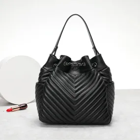 Pleated Sheepskin Genuine Leather Top Handle Bags Fashion Adjustable Chain Shoulder Bags Pleated Sheepskin Genuine Leather Top Handle Bags Fashion Adjustable Chain Shoulder Bags