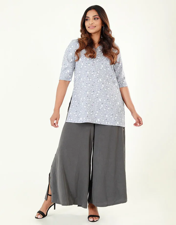 Printed kurtha with ¾ Sleeves