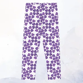 Purple Hearts Kid's Leggings Play Fashion Purple Hearts Kid's Leggings Play Fashion