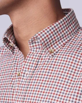 Red & Grey Oxford Checked Shirt Red & Grey Oxford Checked Shirt