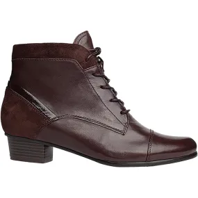 Regarde Le Ciel Stefany-377 Lace / Zip Up Ankle Boot Brown Leather Regarde Le Ciel Stefany-377 Lace / Zip Up Ankle Boot Brown Leather