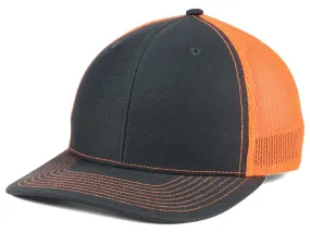 Richardson 112 Trucker Hat - Charcoal/Neon Orange Richardson 112 Trucker Hat - Charcoal/Neon Orange