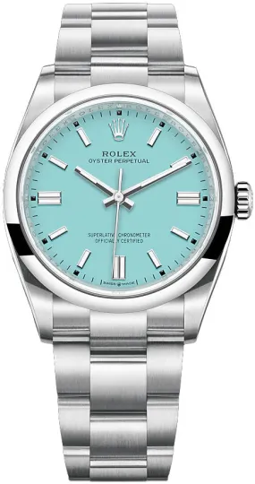 Rolex Oyster Perpetual 36mm Stainless Steel - Turquoise Dial - Oyster Bracelet (Ref# 126000) Rolex Oyster Perpetual 36mm Stainless Steel - Turquoise Dial - Oyster Bracelet (Ref# 126000)