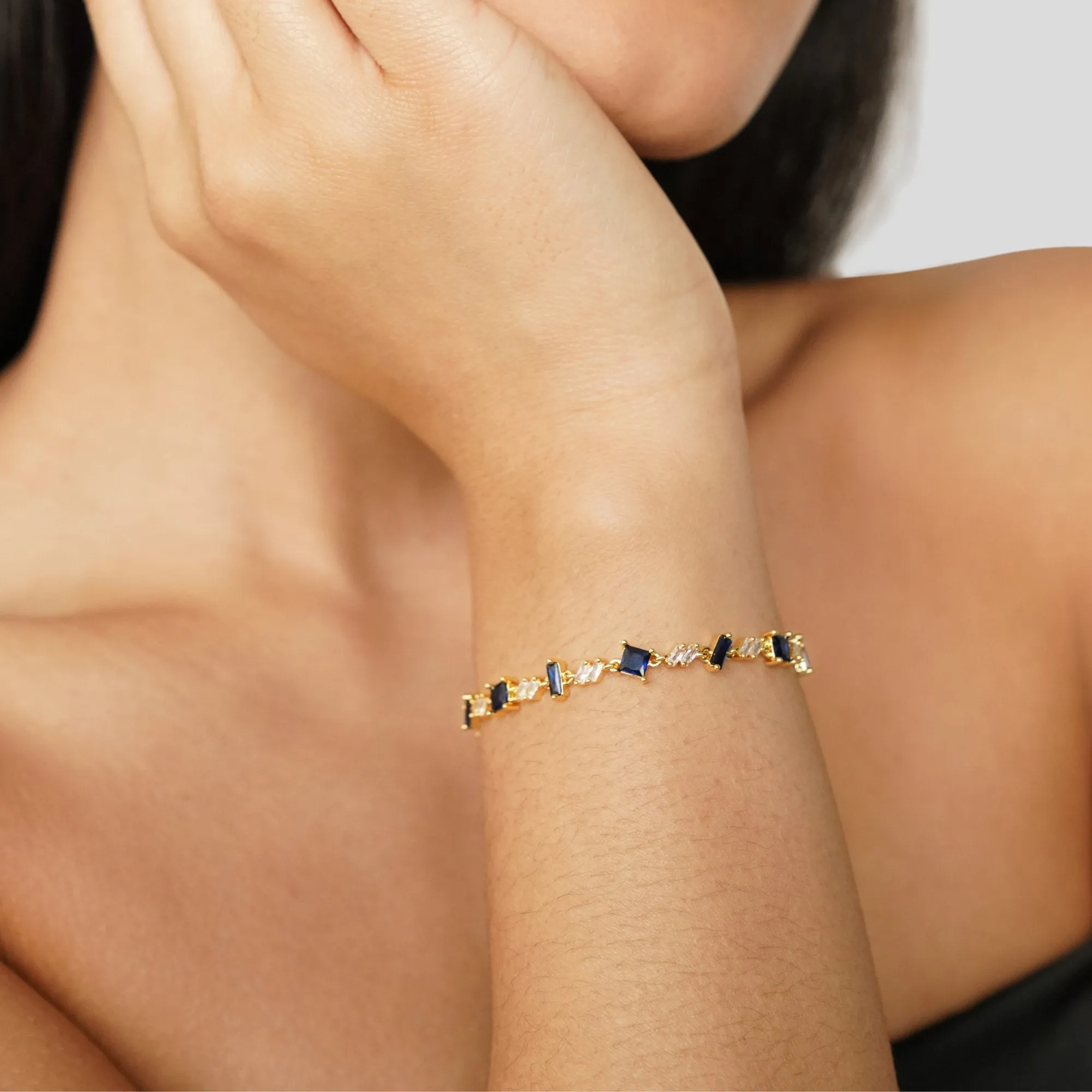 Royal Blue Tiana Crystal Bracelet