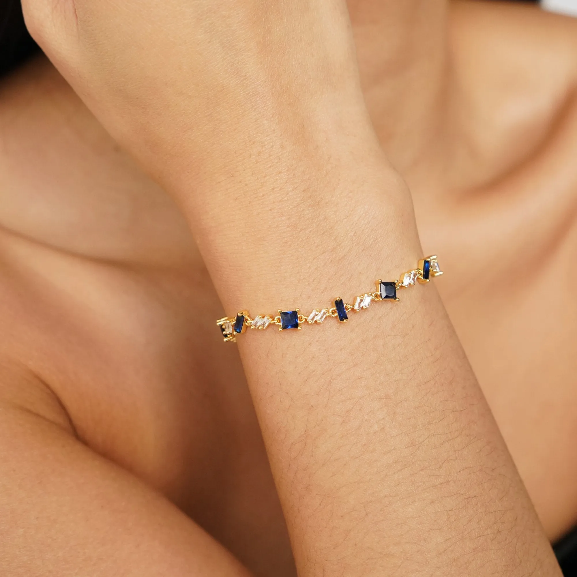 Royal Blue Tiana Crystal Bracelet