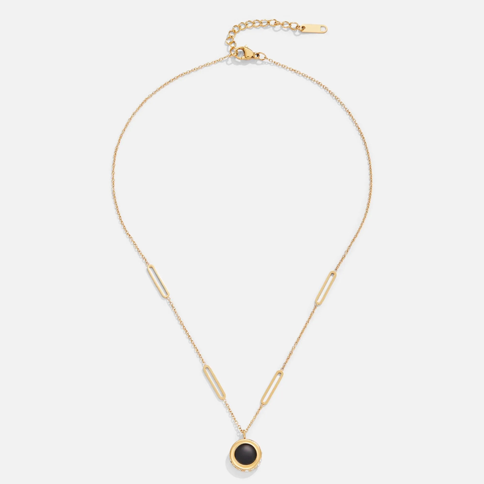 Serena Black & White Reversible Necklace