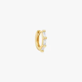 (Single) Baguette Huggie Hoop (Single) Baguette Huggie Hoop