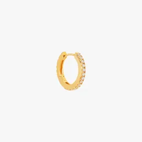(Single) Pave Hug Clicker Hoop (Single) Pave Hug Clicker Hoop