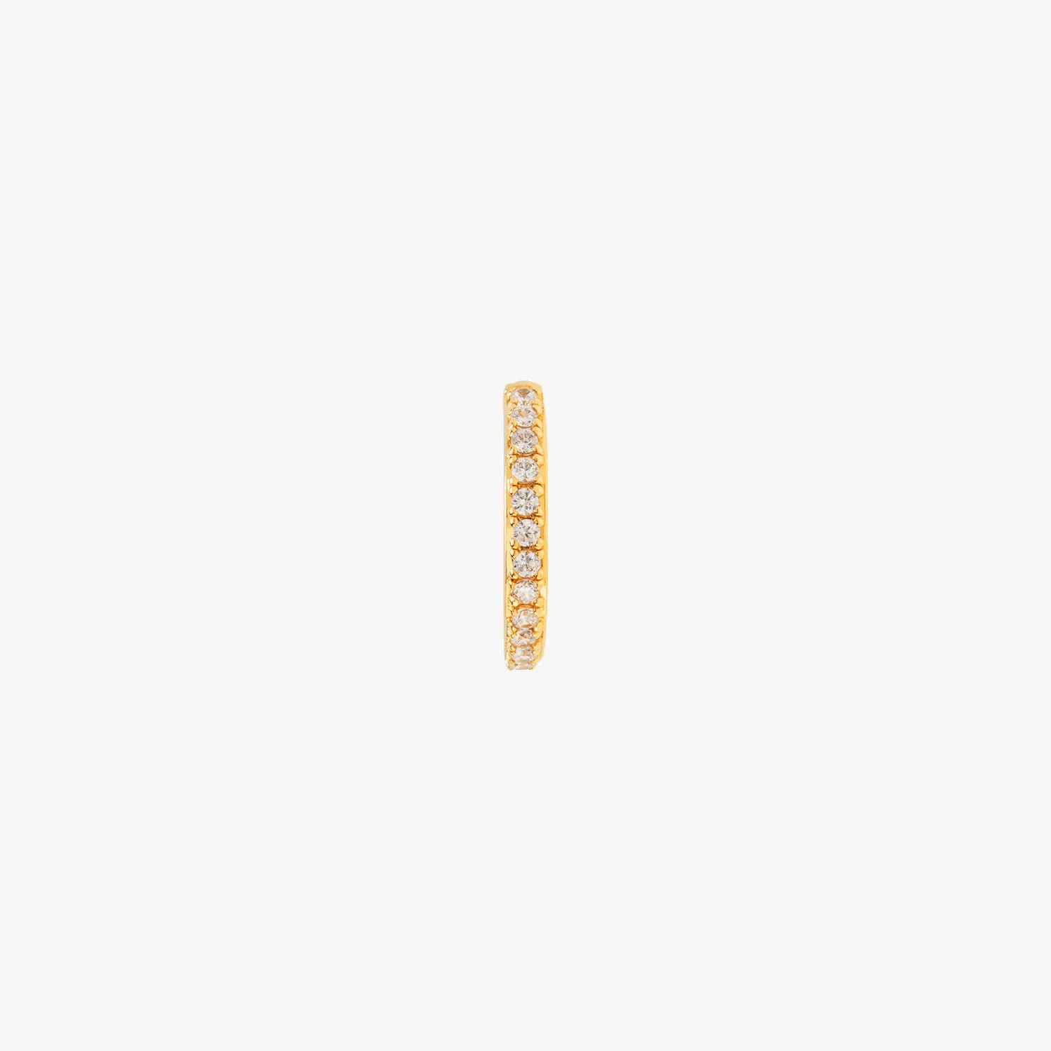 (Single) Pave Hug Clicker Hoop