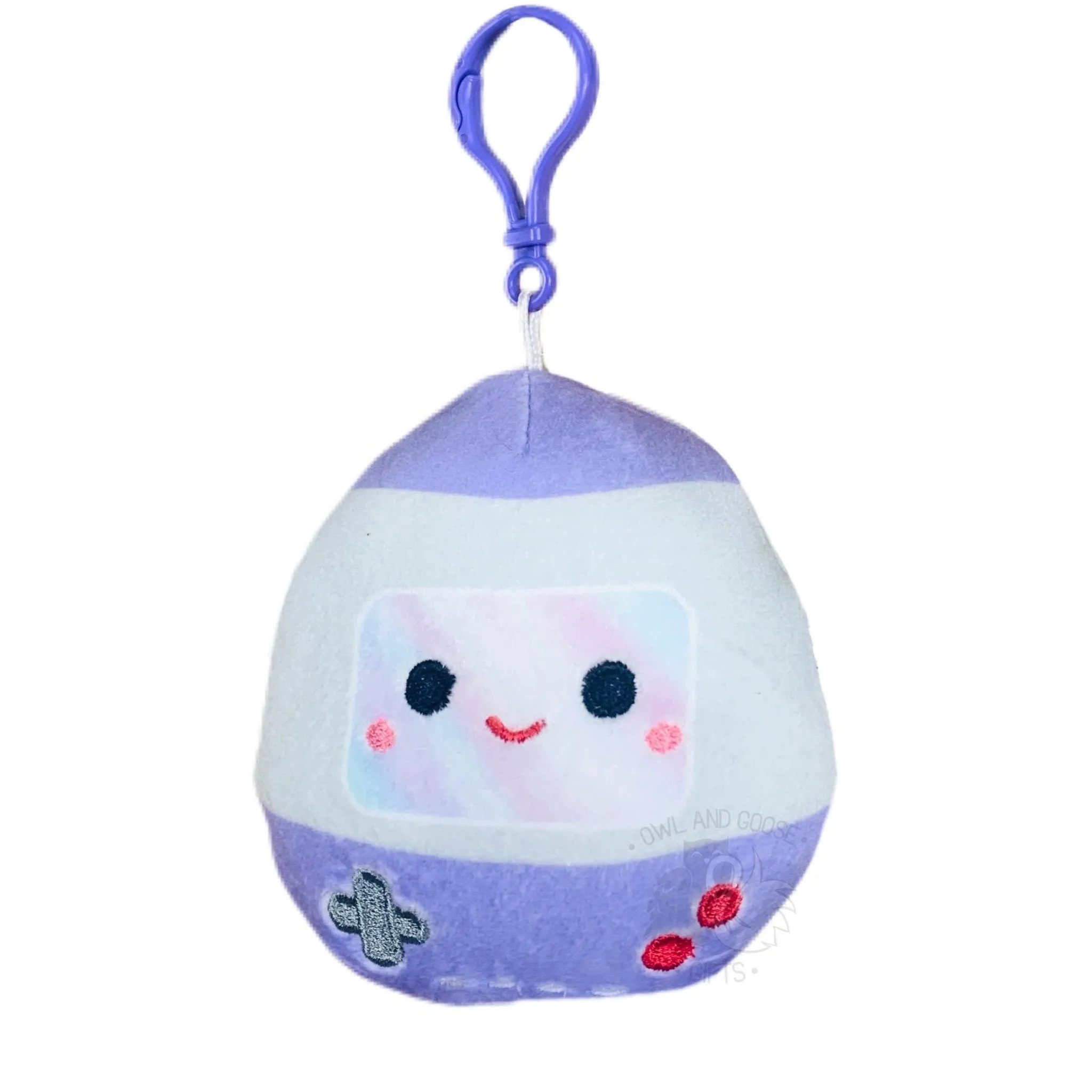 Squishmallow 3.5 Inch Galia the Purple Gamer Squad Plush Clip