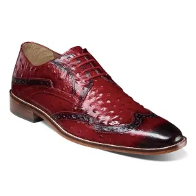 Stacy Adams GENNARO Red Wingtip Oxford Shoes Stacy Adams GENNARO Red Wingtip Oxford Shoes