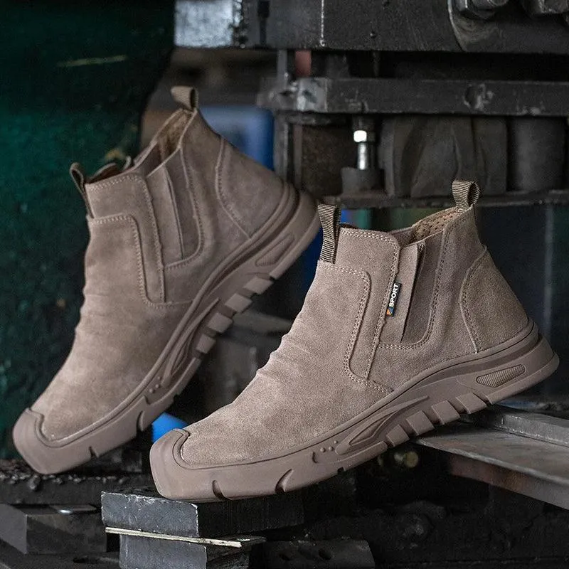 Steel Toe Cap Working Boots Anti-Puncture Work Shoes  ManIndestructible Work Outdoor Work Safety Men's