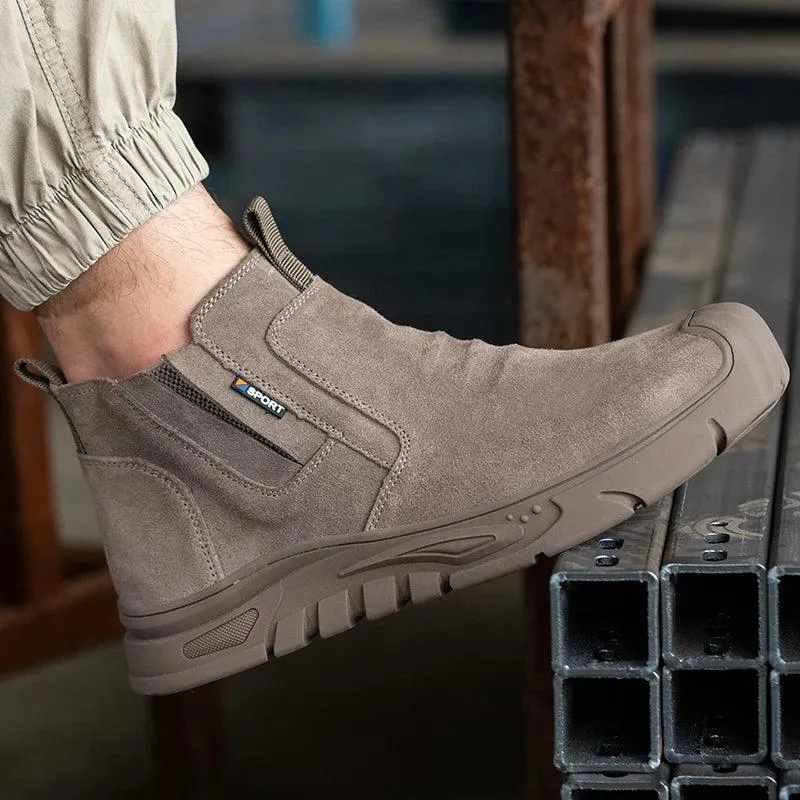 Steel Toe Cap Working Boots Anti-Puncture Work Shoes  ManIndestructible Work Outdoor Work Safety Men's