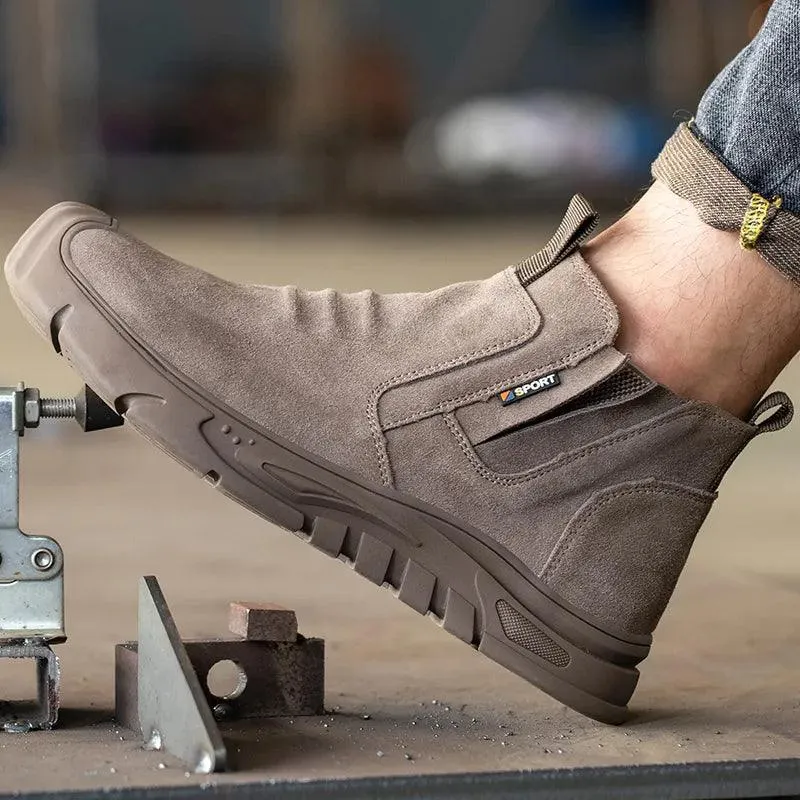 Steel Toe Cap Working Boots Anti-Puncture Work Shoes  ManIndestructible Work Outdoor Work Safety Men's