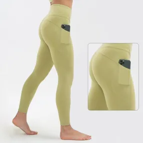 Super Quality High Waist Sports Stretch Fabric Tight Leggings with Pockets Super Quality High Waist Sports Stretch Fabric Tight Leggings with Pockets