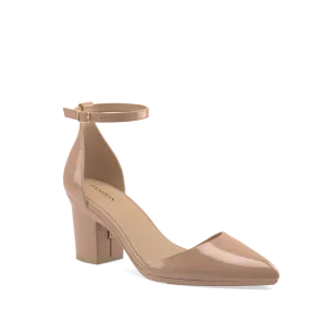 The D'Orsay - Latte Patent   Block Heel Kit 3 Latte The D'Orsay - Latte Patent   Block Heel Kit 3 Latte