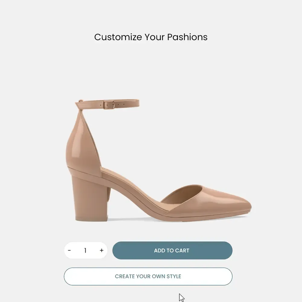 The D'Orsay - Latte Patent   Block Heel Kit 3 Latte