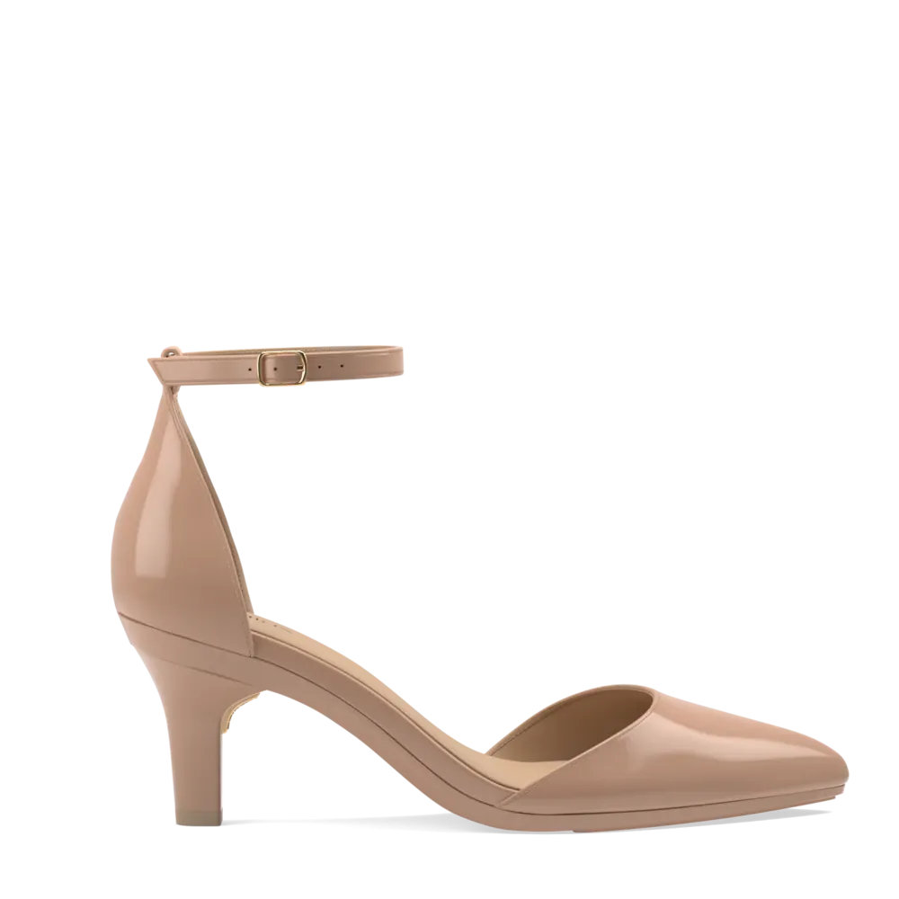 The D'Orsay - Latte Patent   Stiletto Heel Kit 3 Latte