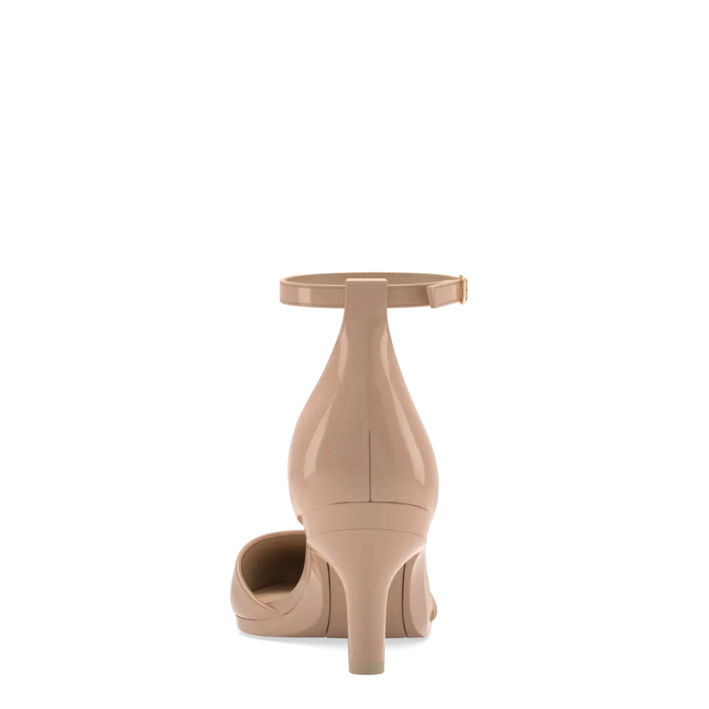 The D'Orsay - Latte Patent   Stiletto Heel Kit 3 Latte