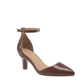 The D'Orsay - Walnut Patent   Stiletto Heel Kit 3 Walnut - FINAL SALE The D'Orsay - Walnut Patent   Stiletto Heel Kit 3 Walnut - FINAL SALE
