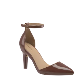 The D'Orsay - Walnut Patent   Stiletto Heel Kit 4 Walnut - FINAL SALE The D'Orsay - Walnut Patent   Stiletto Heel Kit 4 Walnut - FINAL SALE