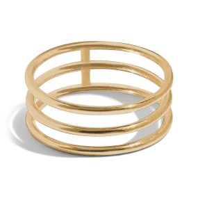 THE JADA RING - 18k gold plated