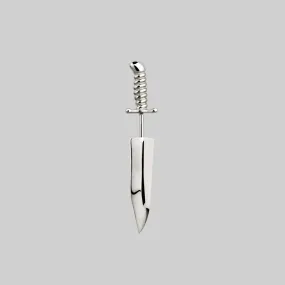 TORN. Short Dagger Single Earring - Silver TORN. Short Dagger Single Earring - Silver