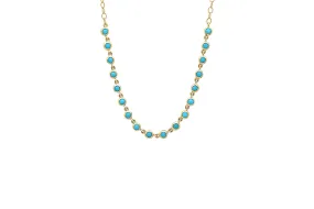 Turquoise Bezel Necklace