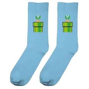 Unisex Super Mario Green Pipe Piranha Plant Socks Unisex Super Mario Green Pipe Piranha Plant Socks