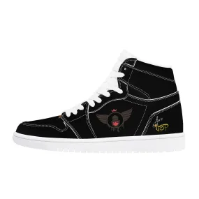 Vision 1 Collection | Basic Black | High Top Customized | Shoe Zero Vision 1 Collection | Basic Black | High Top Customized | Shoe Zero