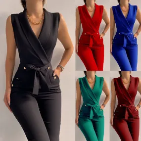 Women's Fashionable Slim Fitting Jumpsuit Women's Fashionable Slim Fitting Jumpsuit