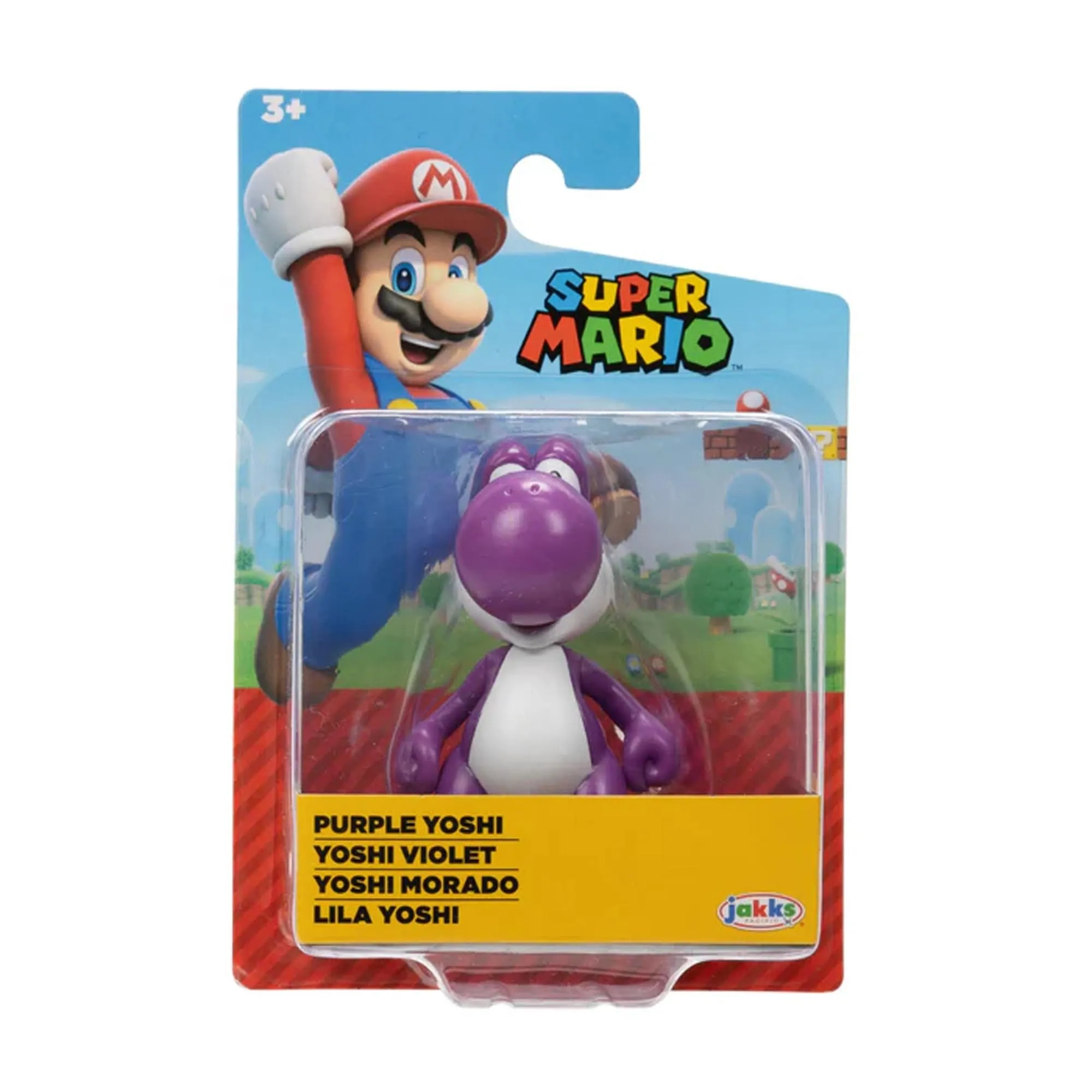 Yoshi Purple - Wave 39 Super Mario Bros 2.5" Articulated Figure by Nintendo x Jakks Pacific